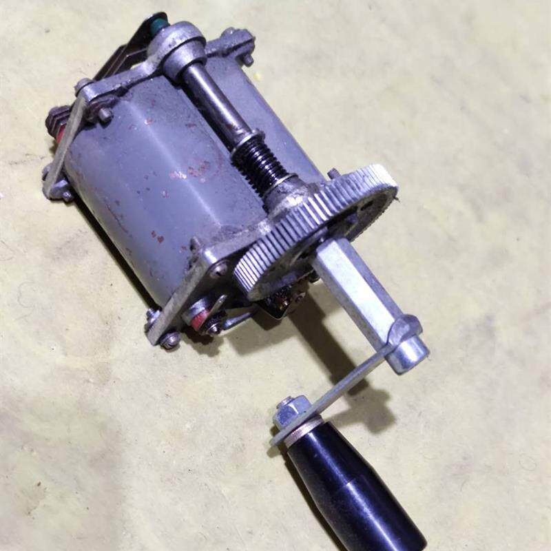 手摇HCX-3型磁石发电机 磁石电话机配件 DIY实验交流发电机