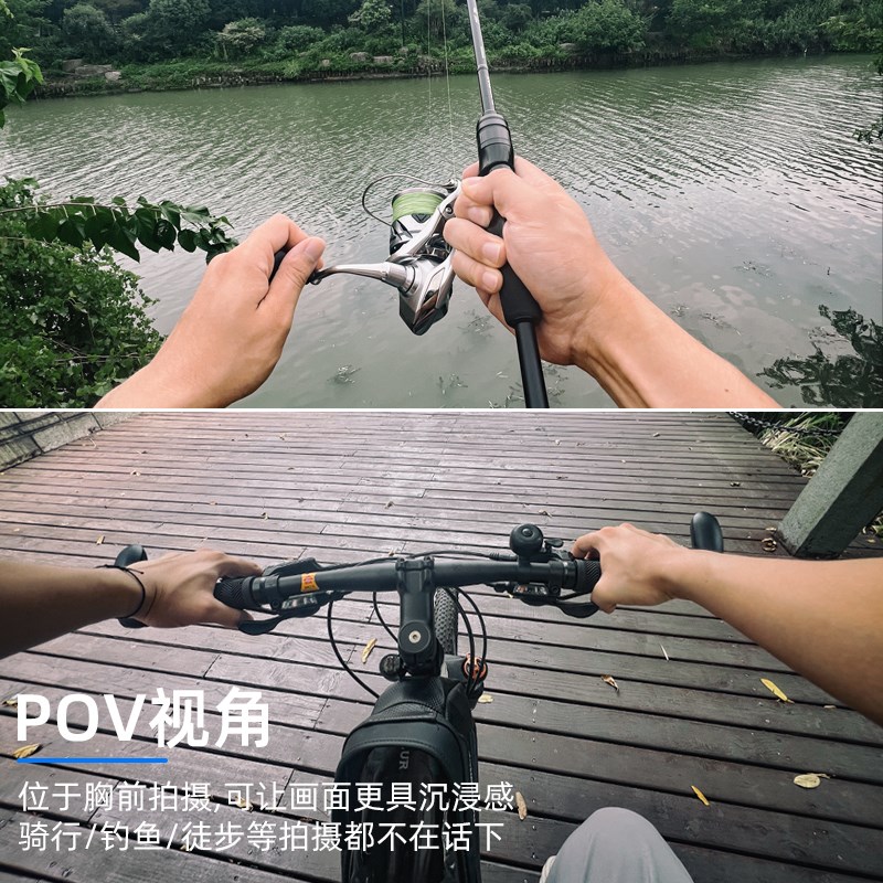 马甲式快拆胸带手机胸前固定支架摩托骑行运动直播摄影称视角记录