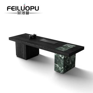 国家补贴轻奢雅韵古风新中式 设计茶台 茶桌大户型别墅阳台高级新款