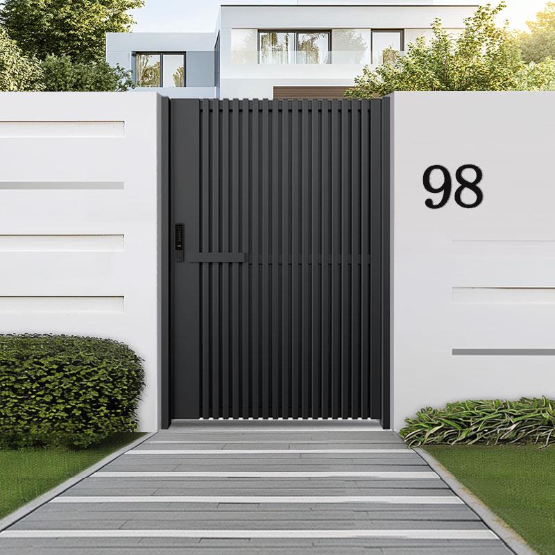 户外铝艺小院子门铝合金庭院门别墅花园入户门农村自建房双开大门