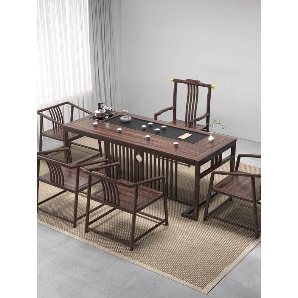 新中式乌木茶几椅子组合实木茶几禅宗阳台家庭办公功夫茶几,住宅家具,家用茶台/茶桌,淘宝优惠券,粉丝福利购,淘宝优惠卷