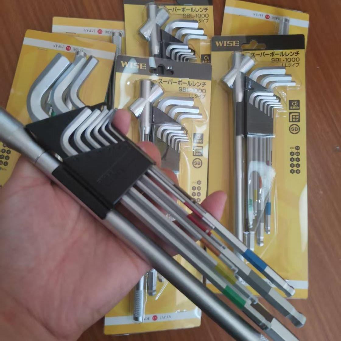 日本WISE扳手SBL-1000若穗田内六角扳手组套带加力杆NO2030 SBL50
