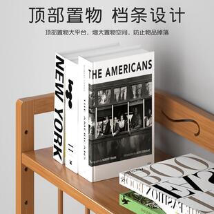 .客厅置物架儿童实木多层简易小落地书架家用学生储物收纳书柜宿