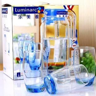7件套 乐美雅玻璃杯套装 水具礼品套装 耐热玻璃杯茶具套装 冷水壶5