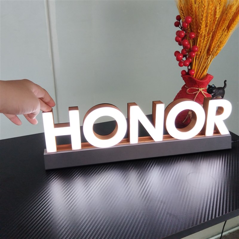 J515亚克力正面发光字招牌广告牌Logo定做免安装插电即亮