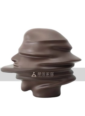 侘寂风样板房家居饰品展厅售楼部软装样板间客厅书房书柜摆件组合