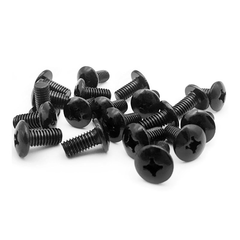 十字槽大扁头螺钉 4.8级碳钢黑锌 M5M64/5/6/8/10/12/14---60mm