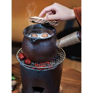 景德镇烤奶茶陶罐围炉煮茶罐罐茶壶大容量家用电陶炉明火烤茶罐