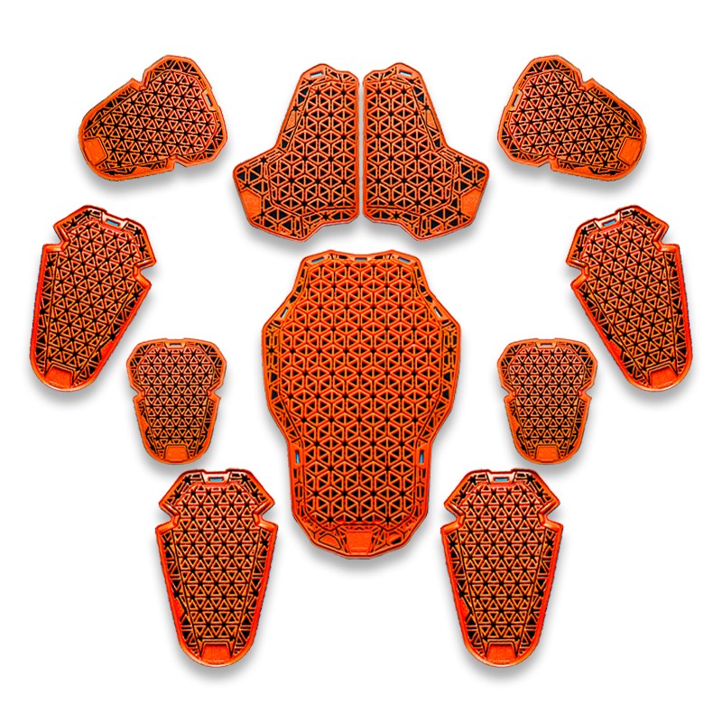 新款D3O薄款摩托车骑行服内置护具透气防摔护背护膝护胸全套