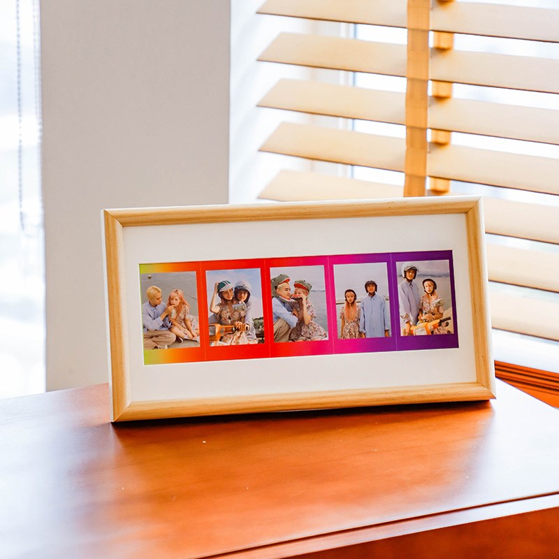 diy拍立得相框摆台定制洗照片来图打印送朋友情侣高级感手工礼物