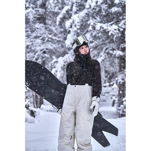 awka滑雪背带裤女款男士单板保暖裤子防水防风防雪2024新款冬