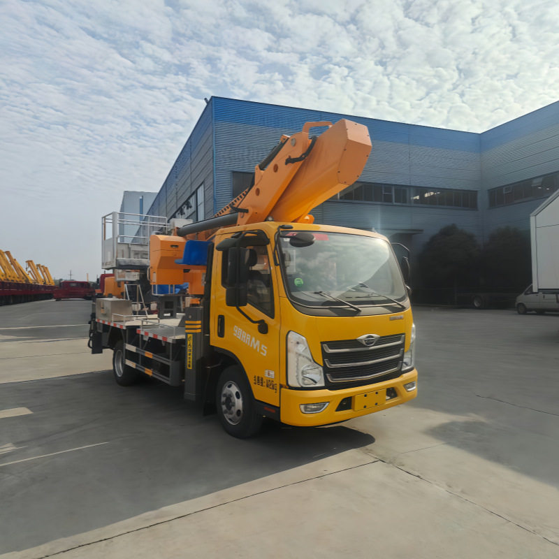 出口不锈钢吊篮高空车 五十铃 31 米直臂 高空设备安装基建施工