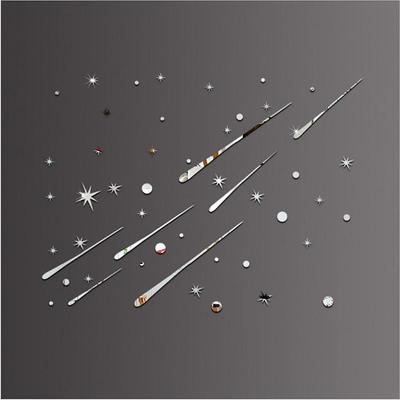 亚克力流星镜面墙贴自粘创意房顶3D立体墙顶屋顶天花板吊顶装饰品