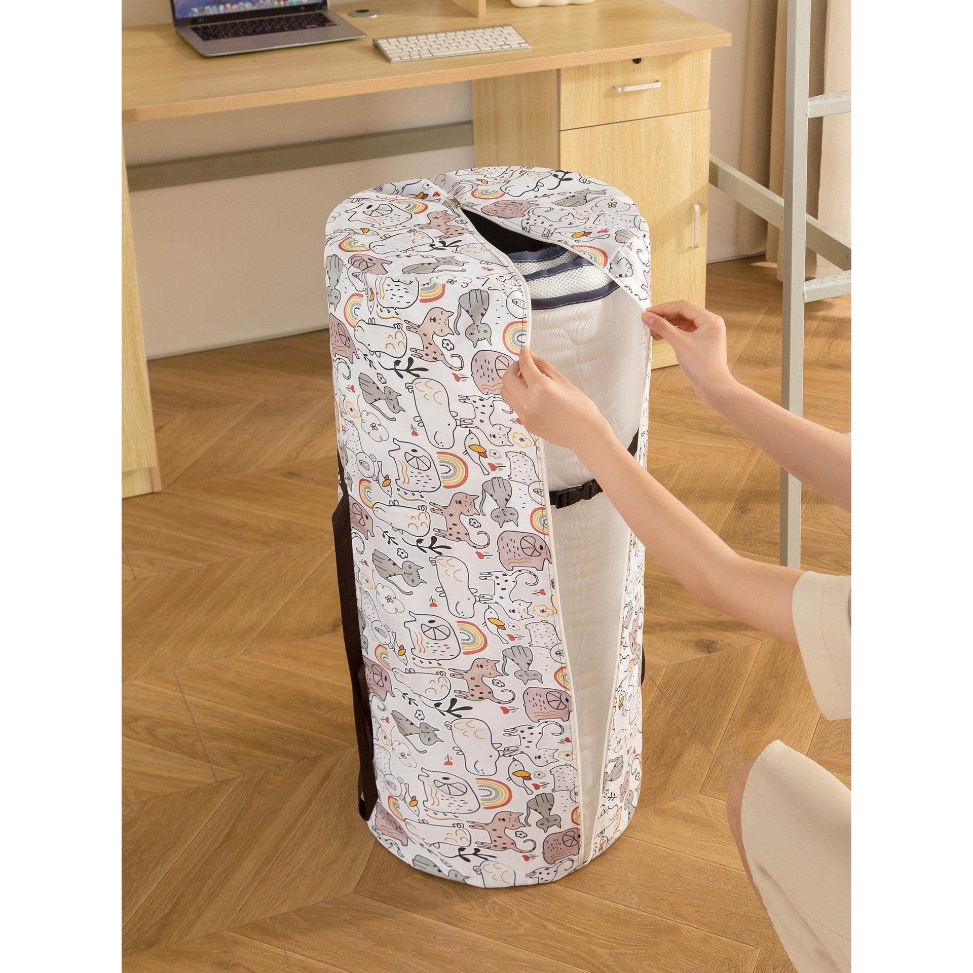 学生乳胶床垫90x200cm收纳袋宿舍折叠床垫收纳袋开学搬家打包袋子,收纳整理,被子防尘袋,淘宝优惠券,粉丝福利购,淘宝优惠卷