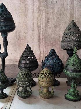 彷古汉代博山炉纯铜香炉青铜器骑龙熏炉包邮 婚礼道具 家居装饰品