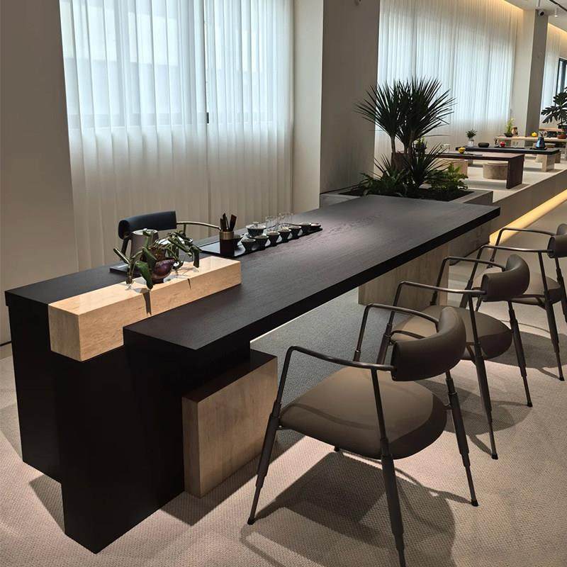 2025新中式高级感办公室茶台轻奢岩板茶桌现代简约家用实木泡茶桌,住宅家具,家用茶台/茶桌,淘宝优惠券,粉丝福利购,淘宝优惠卷