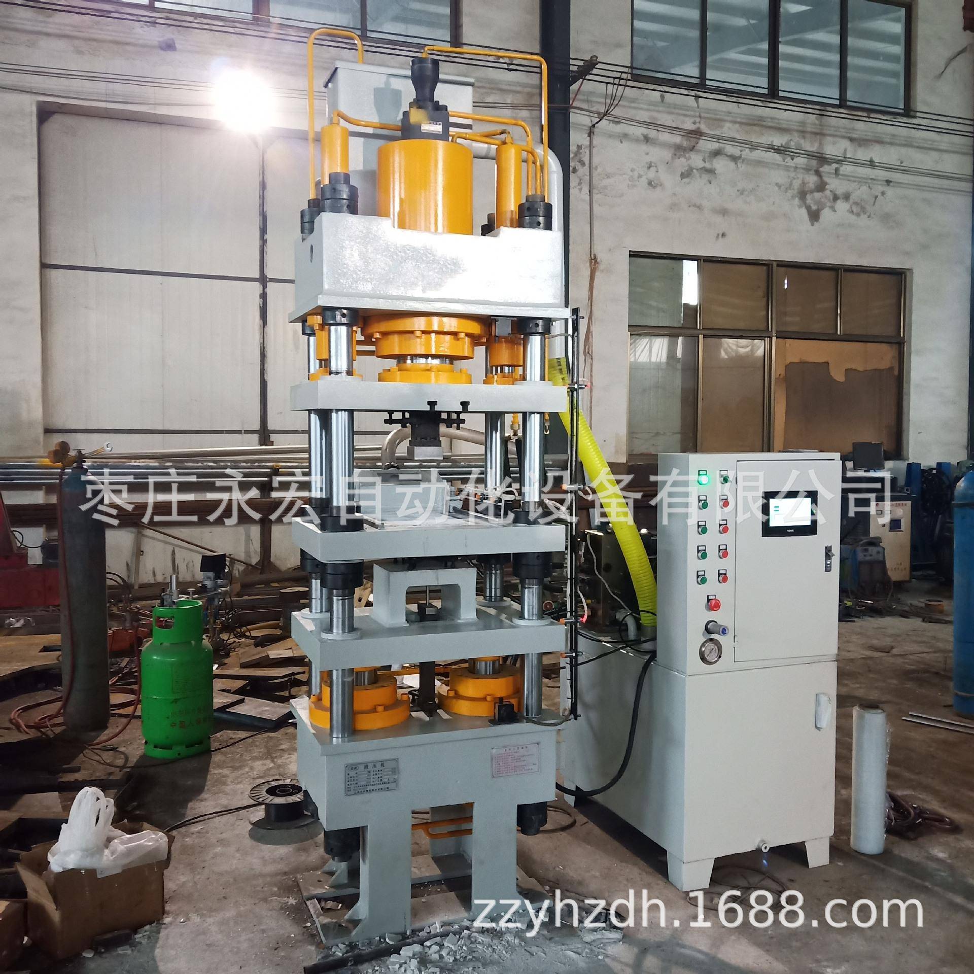 400吨陶瓷粉末压块成型油压机315T全自动氧化铝压饼机氮化硼设备