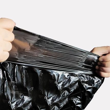 整箱2000只家用垃圾袋手提式加厚平口一次性塑料袋实惠装黑色袋子