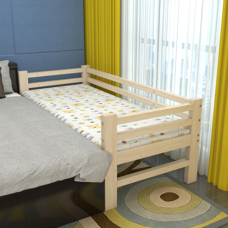 大人床加宽加长拼接实木松木床单人双人床榻榻米儿童床 床板定制