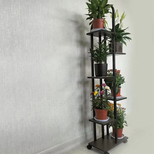 欧式多层可移动花架 多肉v绿萝收纳家用客厅装饰铁艺花盆架落地式