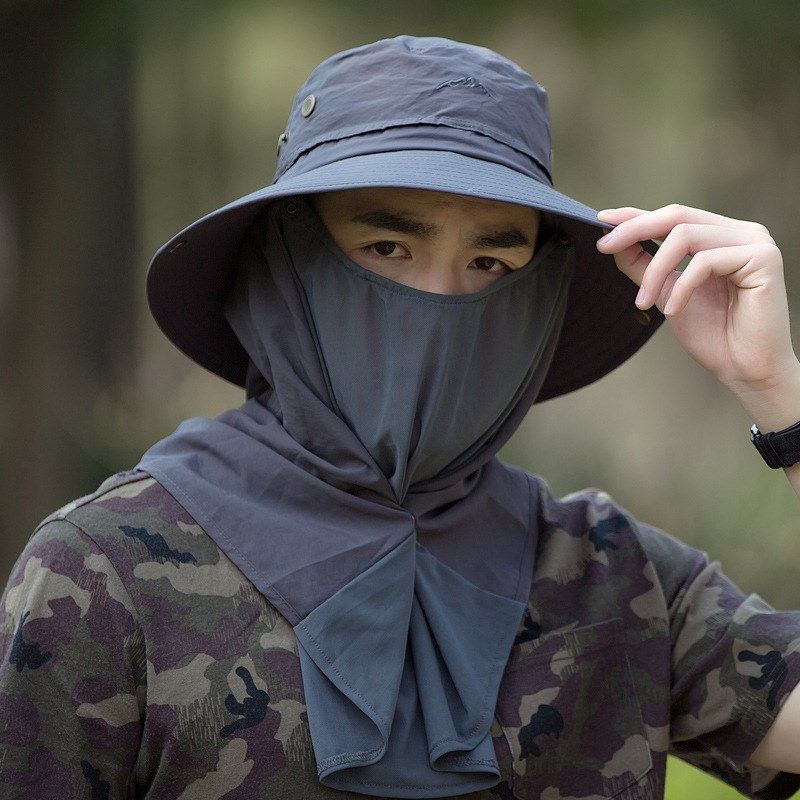 遮脸钓鱼帽子男遮阳帽夏q季防晒太阳帽大檐垂钓透气渔夫帽登山凉,服饰配件/皮带/帽子/围巾,帽子,淘宝优惠券,粉丝福利购,淘宝优惠卷