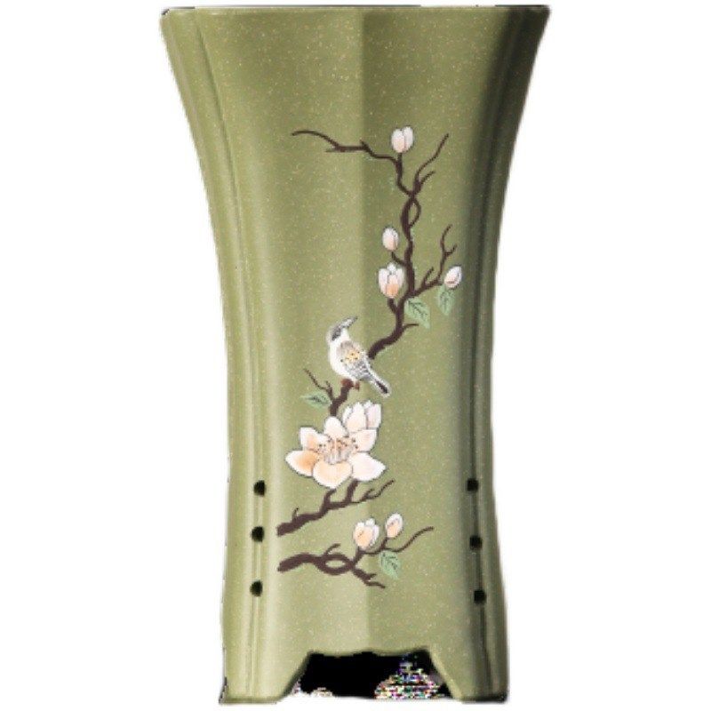 紫砂花盆陶瓷盆景盆苏玲名家盆手绘刻绘花鸟兰花盆V绿泥兰盆觅陶,鲜花速递/花卉仿真/绿植园艺,育苗盘/营养钵,淘宝优惠券,粉丝福利购,淘宝优惠卷