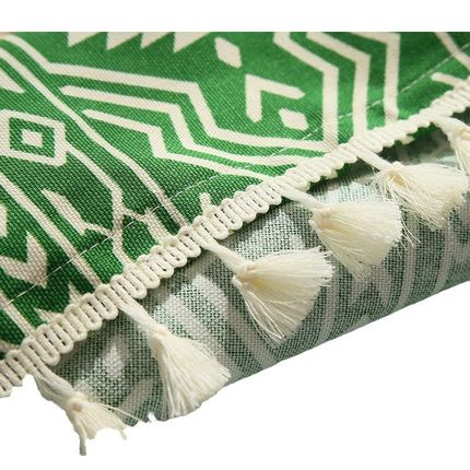 名杨织秀加厚帆布印t第安桌布多用餐桌布艺盖巾多尺寸