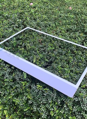 紫色+白色丝印 AR玻璃 24寸一体F机电脑玻璃 减反射镀膜钢化玻璃