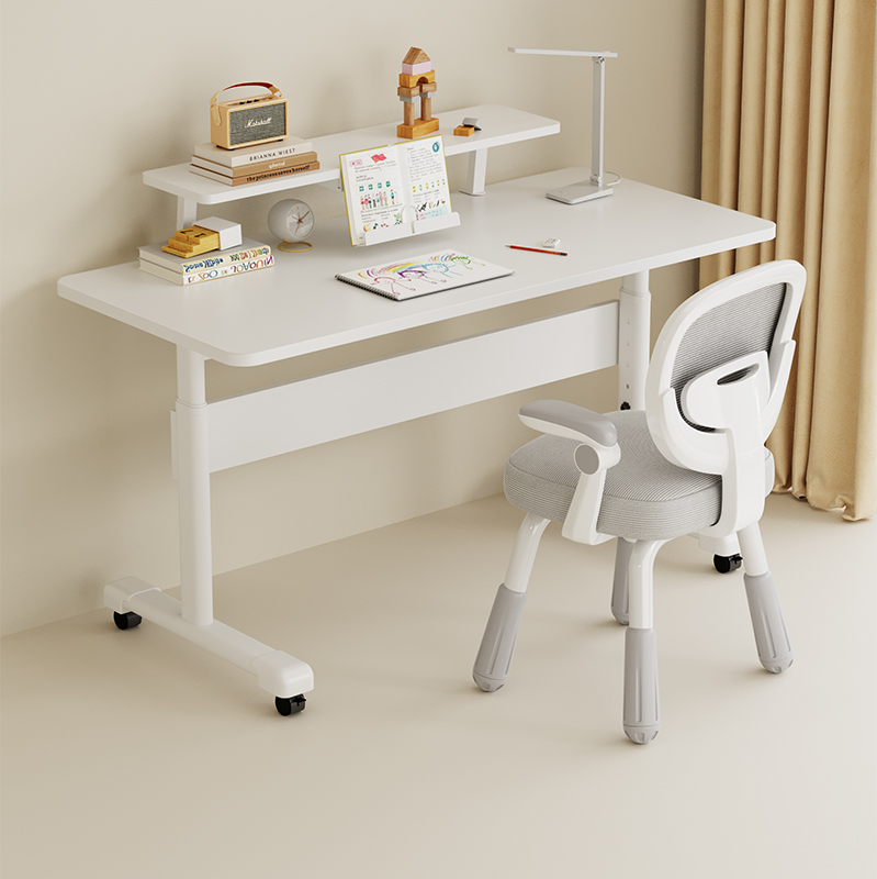 实木升级书桌电脑桌书桌学生家用