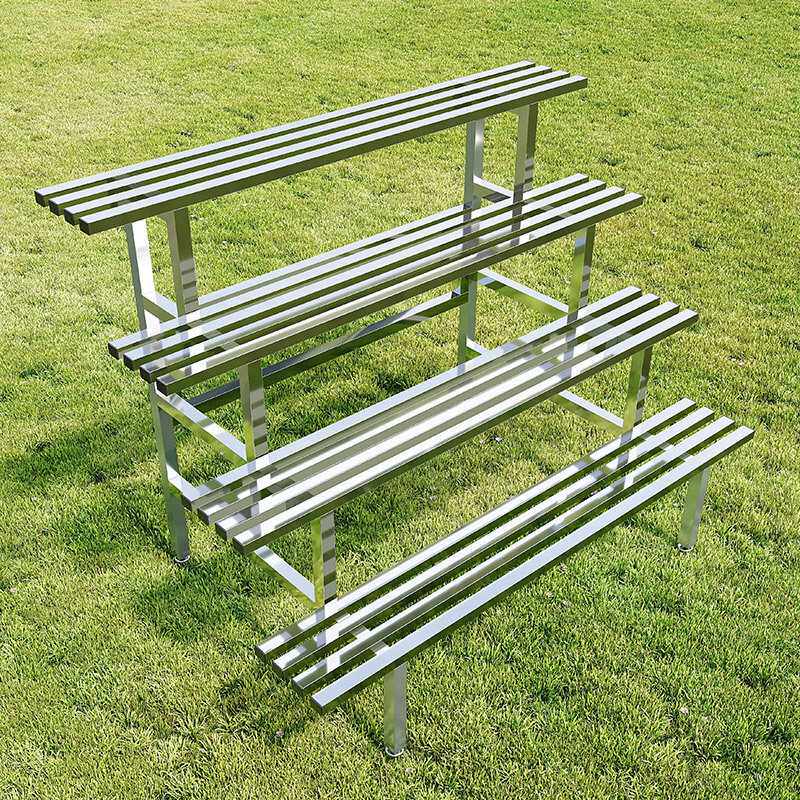 不锈钢花架户外阳台简约多层室外置物架客厅落地多肉铁艺花盆架