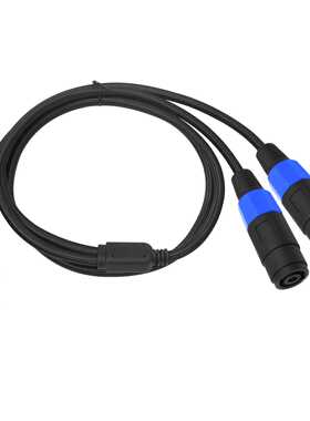 热销SPEAKON NL4FC一公二母Y型一拖二分线器欧姆头一分二