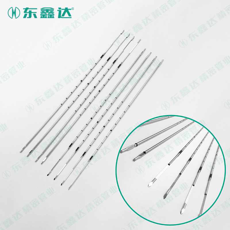 加工活检穿刺针 软组织活检针同轴针射频消融针套管 刻度喷砂显影