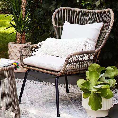 户外桌椅庭05-364民院宿花园休闲藤编桌椅家具室露桌天阳外台椅茶