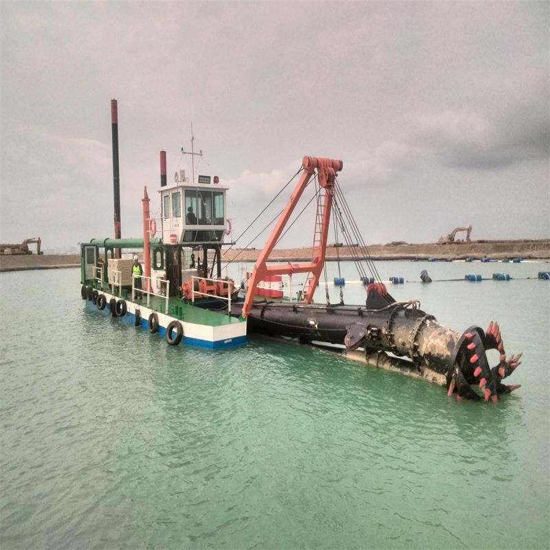 斗轮式清淤船抽沙船湖北绞绞吸KD-12挖泥船沙挖 设备厂家 刀头配