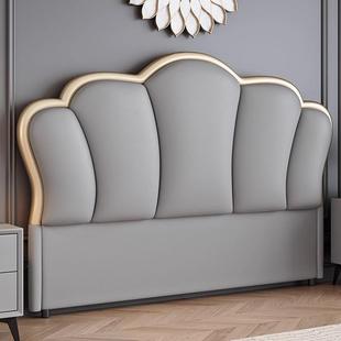 2025新款床头软包靠背现代北欧超薄落地单独床头背板床头板可定制