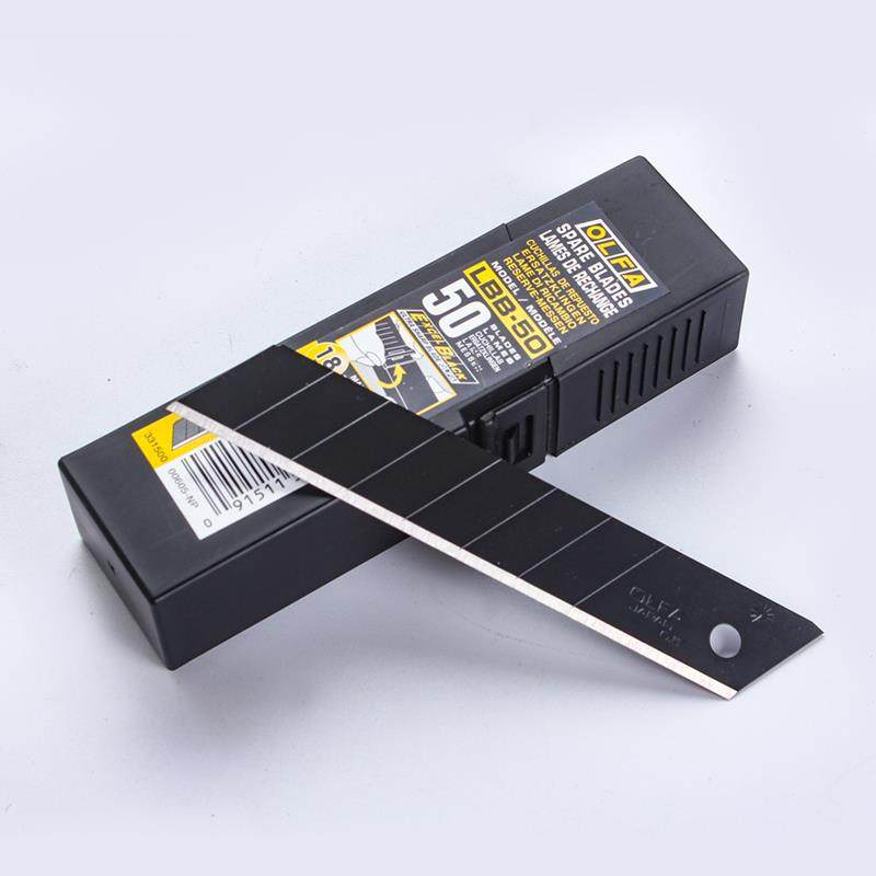 日本原装进口爱利华OLFA LBB-50大型黑刃美工刀片 切割美工刀18mm