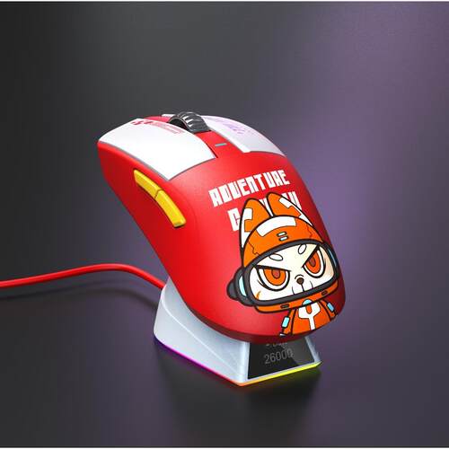 达尔优CM610V2Max双模轻量化电竞游戏滑鼠有线 线无线 线可选cf吃