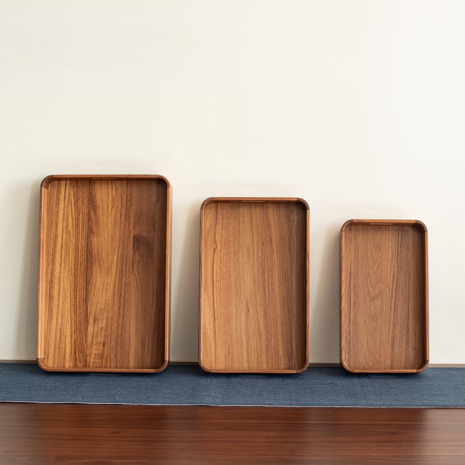 缅甸柚木实木茶盘干茶桌茶盘家用壶茶盘水果盘储藏