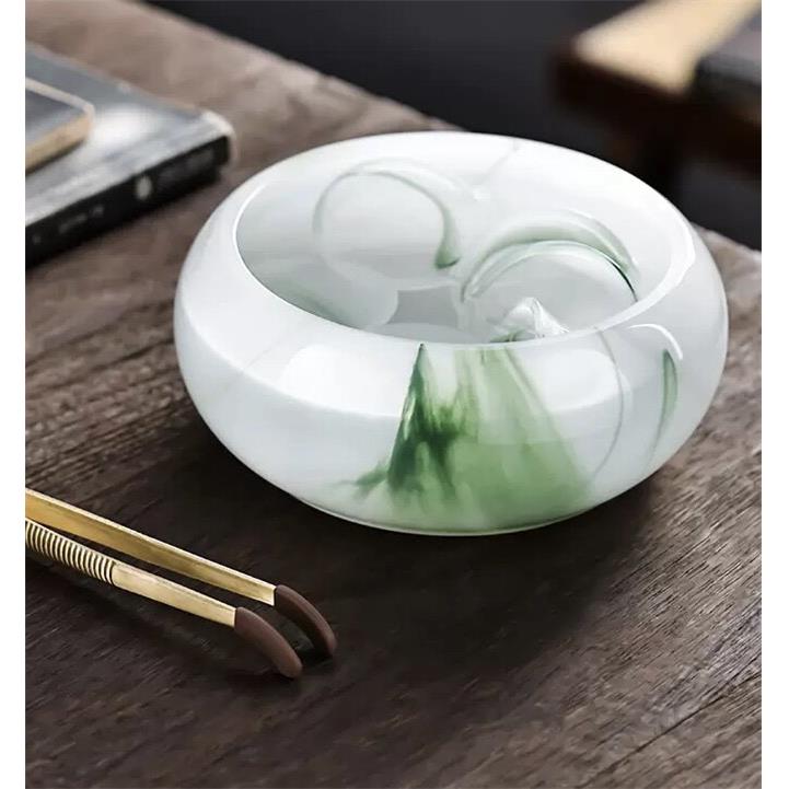 琉璃茶洗大号水洗茶杯建水茶渣桶加厚彷玉洗笔水盂多功能茶具配件