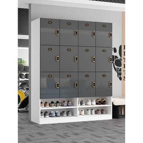 健身房木质更衣柜员工储物柜密码锁浴室瑜伽游泳馆理发店存包柜