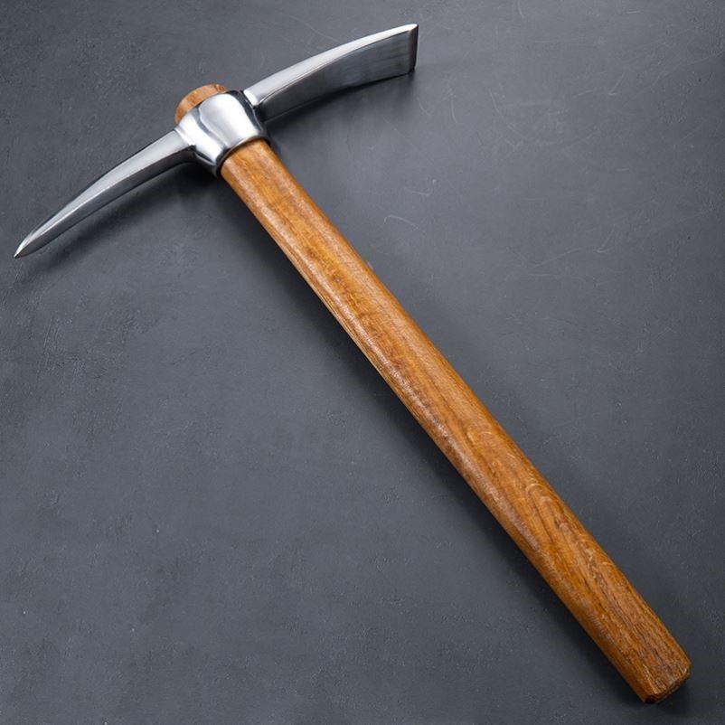 户外小洋镐十字镐纯钢挖笋锄头多功能镐农用登山镐冰镐农用登山