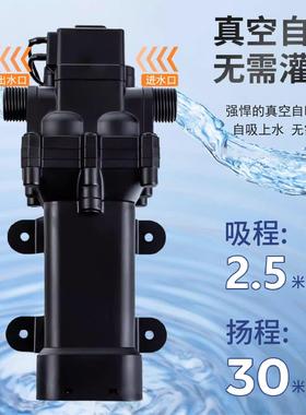 房车水泵自电动隔膜泵12v24v21v48v水泵高压直流增压专用自吸泵