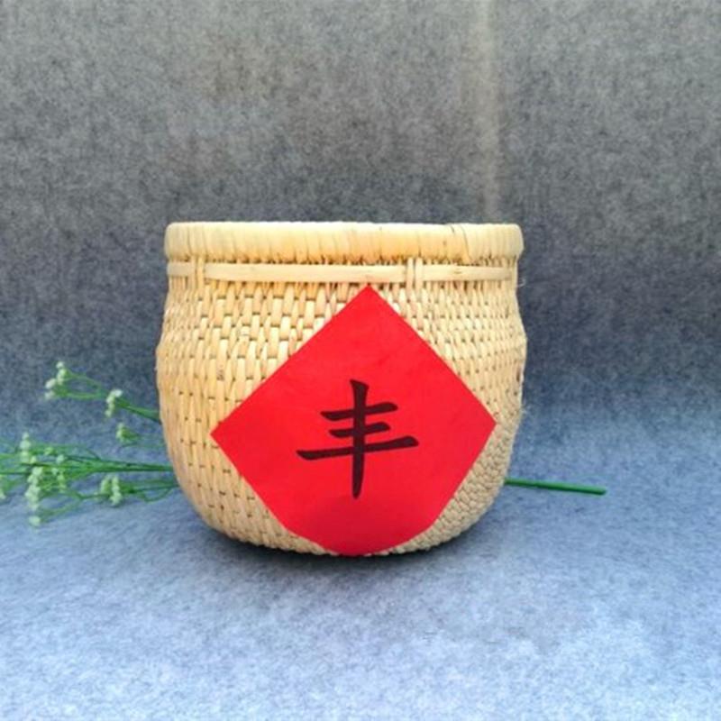 容器 农家纯手工柳条编织芭斗 柳筐竹筐水果篮干花花瓶农家乐装饰