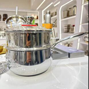 18CM五层钢316带蒸笼奶锅