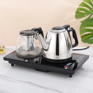 家用抽水加水电磁炉茶具泡茶台 全自动底部上水电热烧水壶套装