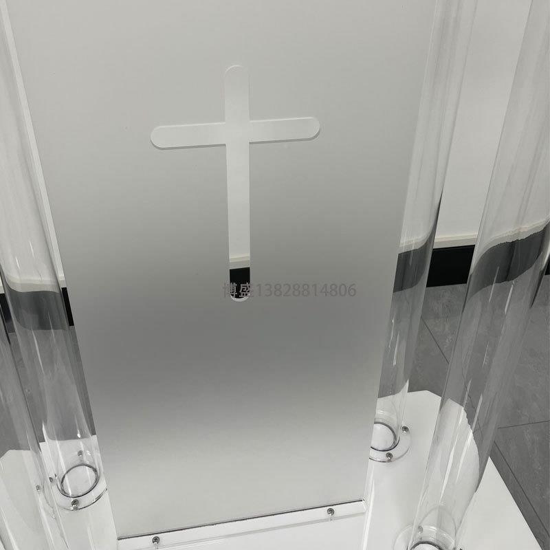 新款定双人发亚光克力讲台 制诵经台 891演讲台 教堂持 有机玻璃