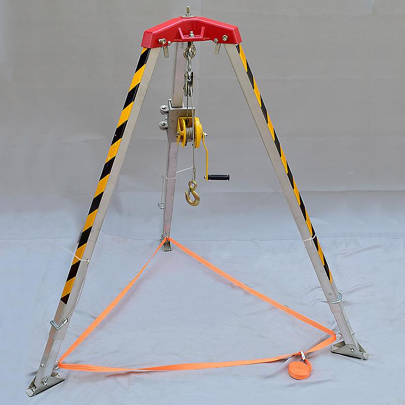 定制消防救援三脚2架配摇绞盘1vFG-SJJ电动绞盘铝合金援三角手救