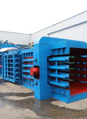 玉米秸秆稻草包易废纸箱废160T衣物打包机拉罐塑料瓶打打包机边角