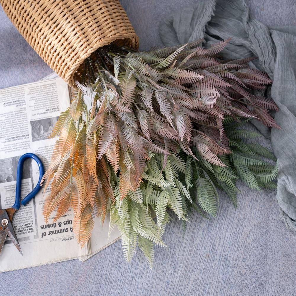 I1NS风梦幻真蕨叶枝仿花厂家假CL16104花物绿植婚庆装饰工艺品CL6