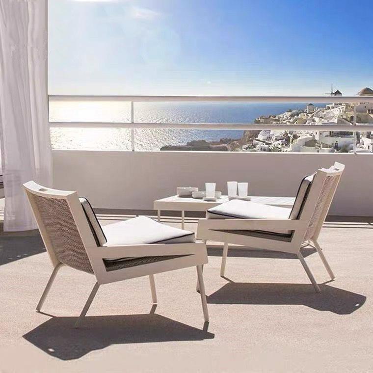 定制户外沙发阳台酒闲民宿休藤编家师具庭柚木班斯院店别墅设计柚